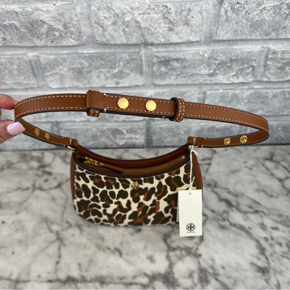 Tory Burch Emerson Printed Shoulder Bag In Leopard Print - Picture 7 of 12